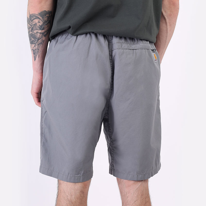 мужские серые шорты  Carhartt WIP Clover Short I025931-shiver - цена, описание, фото 5